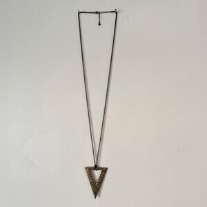 Geometric Triangle Pendant Necklace
